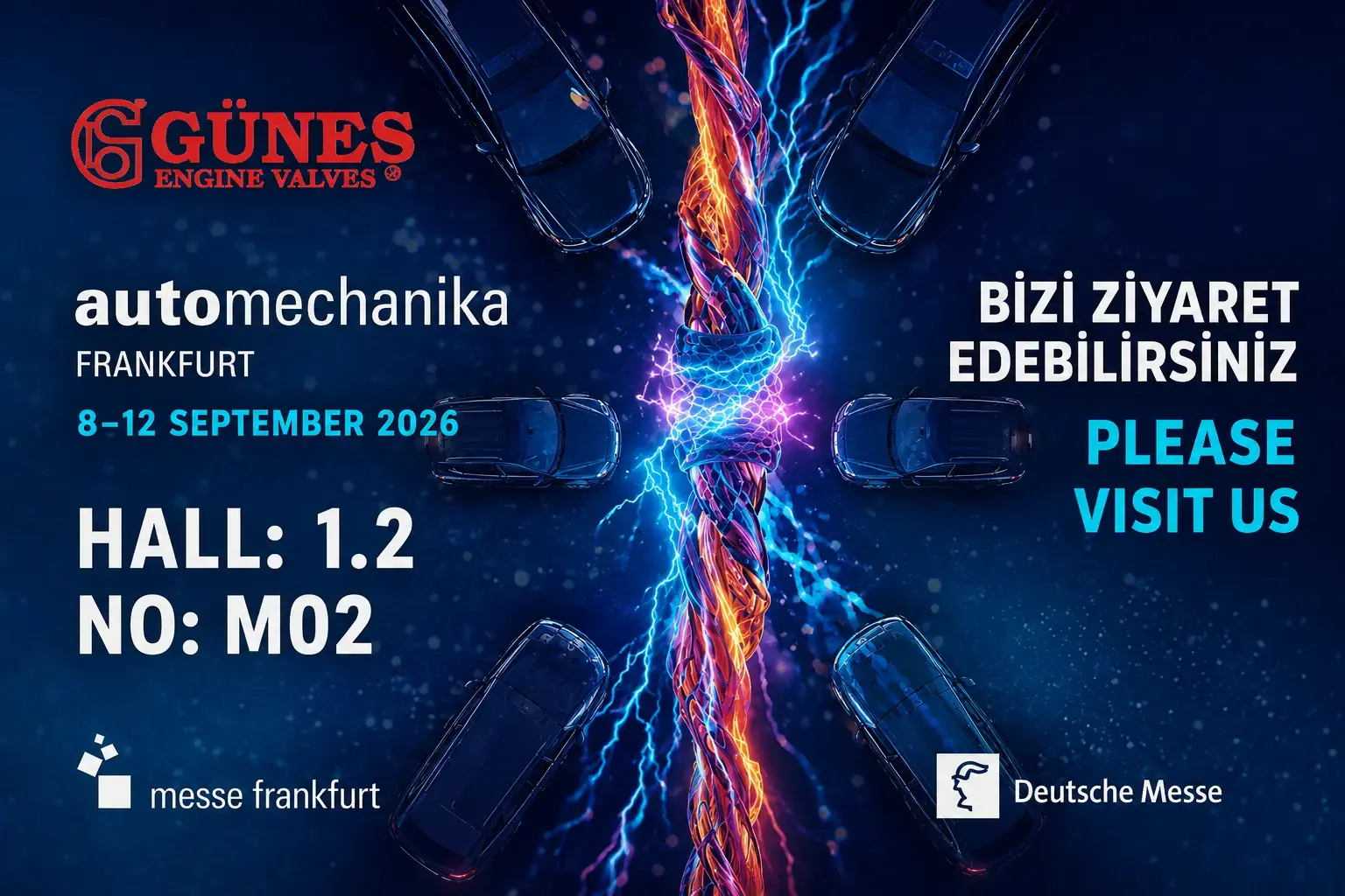 Güneş Engine Valves, Automechanika Frankfurt 2026’da